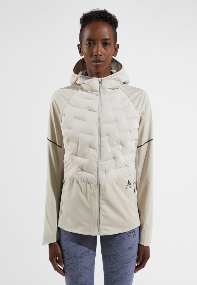 Odlo Zeroweight Insulator Laufjacke für Damen - Skilanglauf, Running - beige, S