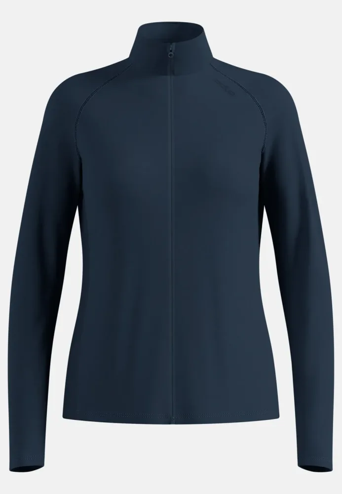 Odlo Essential Warm Mid Layer Full-Zip für Damen - Wandern, Ski & Snow - marineblau, XS