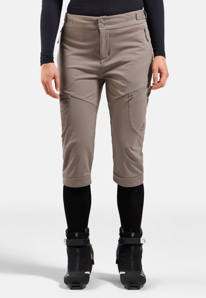 Odlo Zeroweight Windproof Kb Langlauf-Knickerbocker für Damen - Skilanglauf - beige, XS