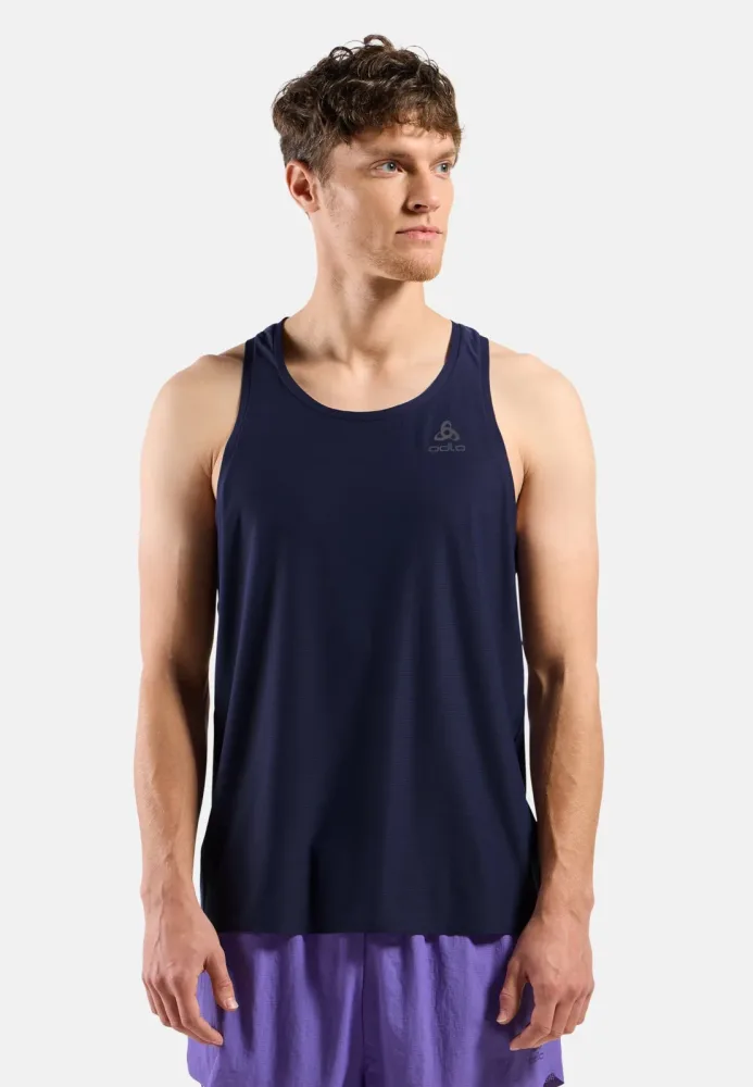 Odlo Zeroweight Chill-Tec Lauf-Tank für Herren - Training, Running - blau, L