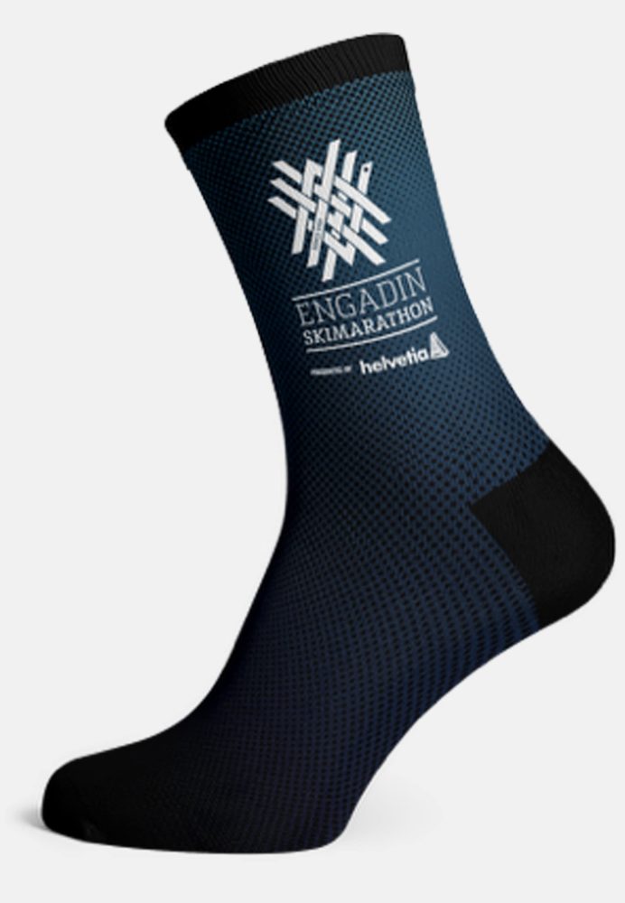 Odlo Engadin Skimarathon Crew-Socken - Wandern - blau, M