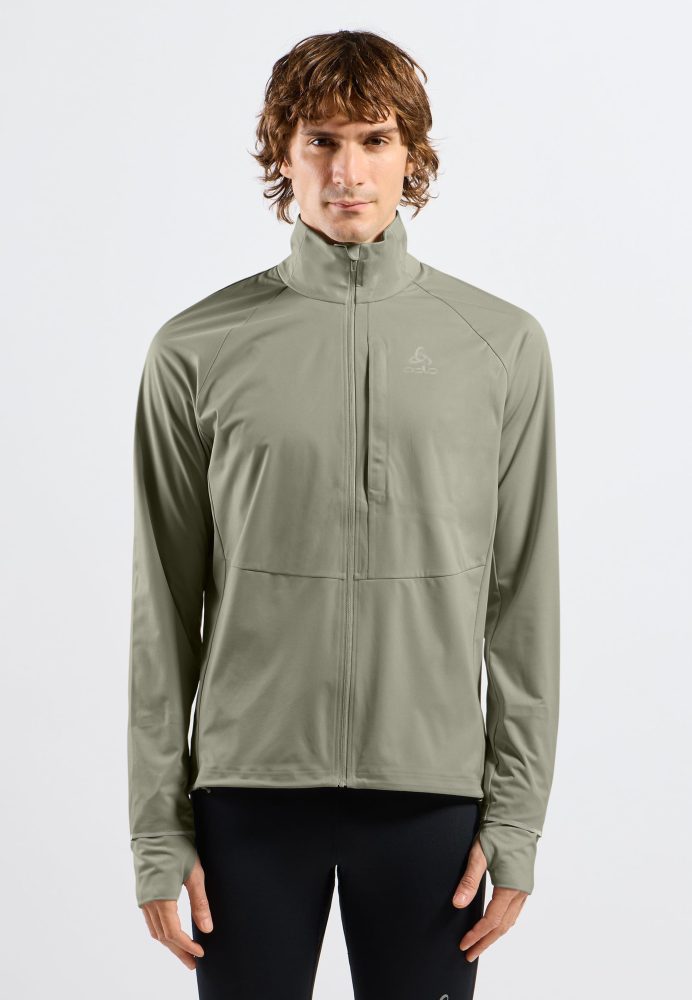 Odlo Zeroweight Pro Warm Laufjacke für Herren - Running - grün, XXL