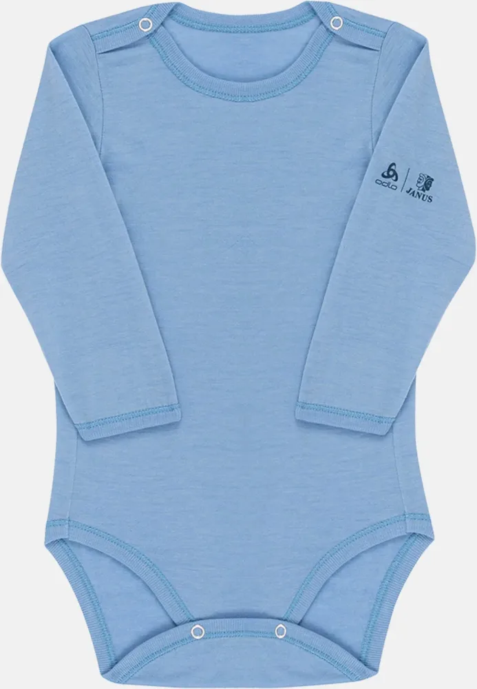 Odlo Espeland Merino 160 Langarm-Body mit Druckknöpfen - Abenteuer & Komfort - blau, 56