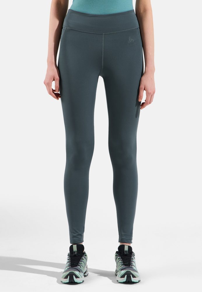 Odlo Ascent Medium Support Wander-Tights für Damen - Wandern, Training - grün, XS