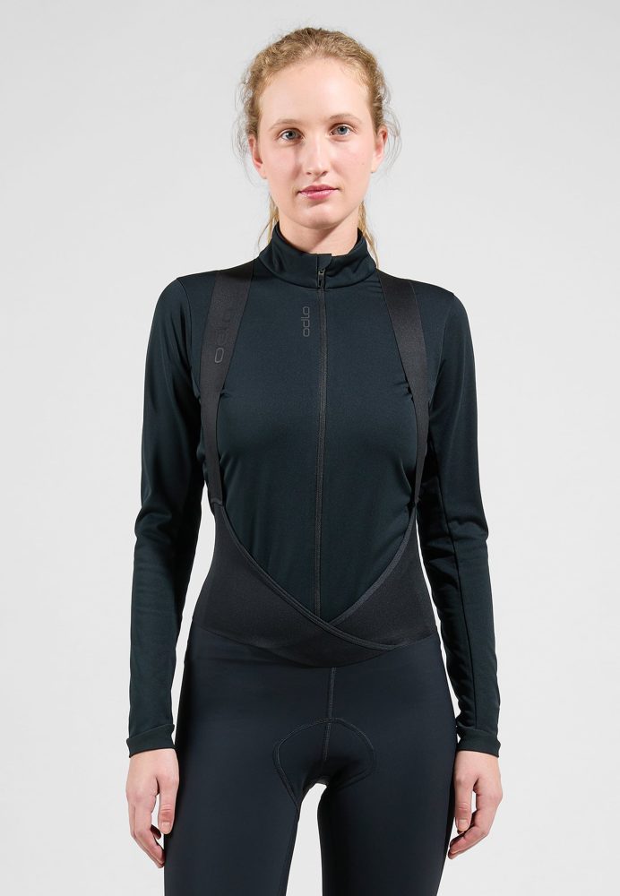 Odlo Zeroweight Warm Rad-Trägertights für Damen - Radsport - schwarz, S