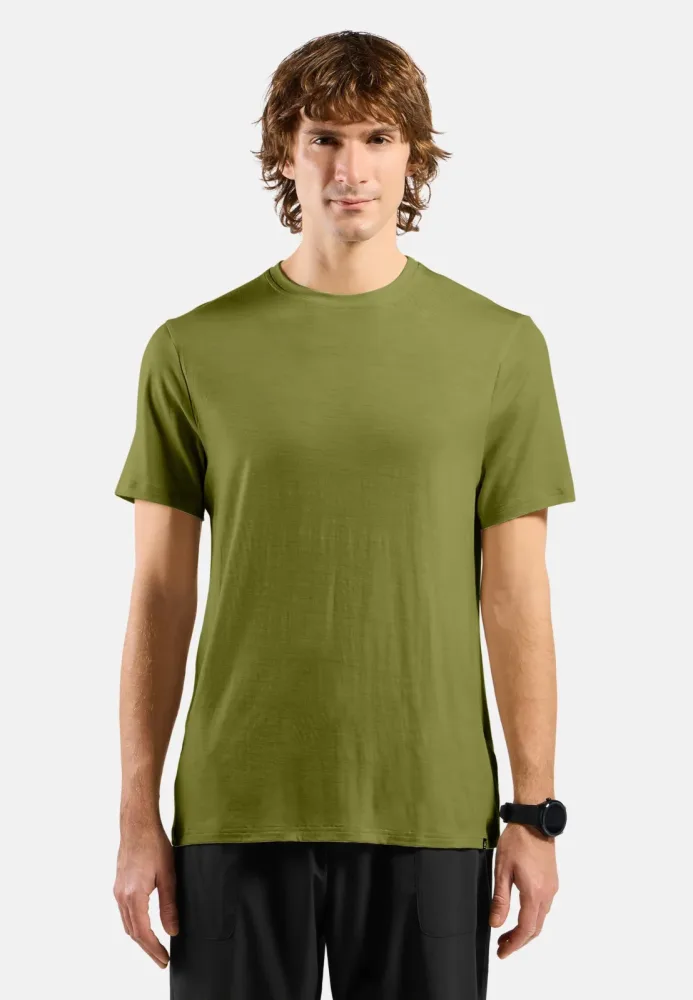 Odlo Merino 160 Plain T-Shirt für Herren - Wandern, Casual Comfort - , XXL
