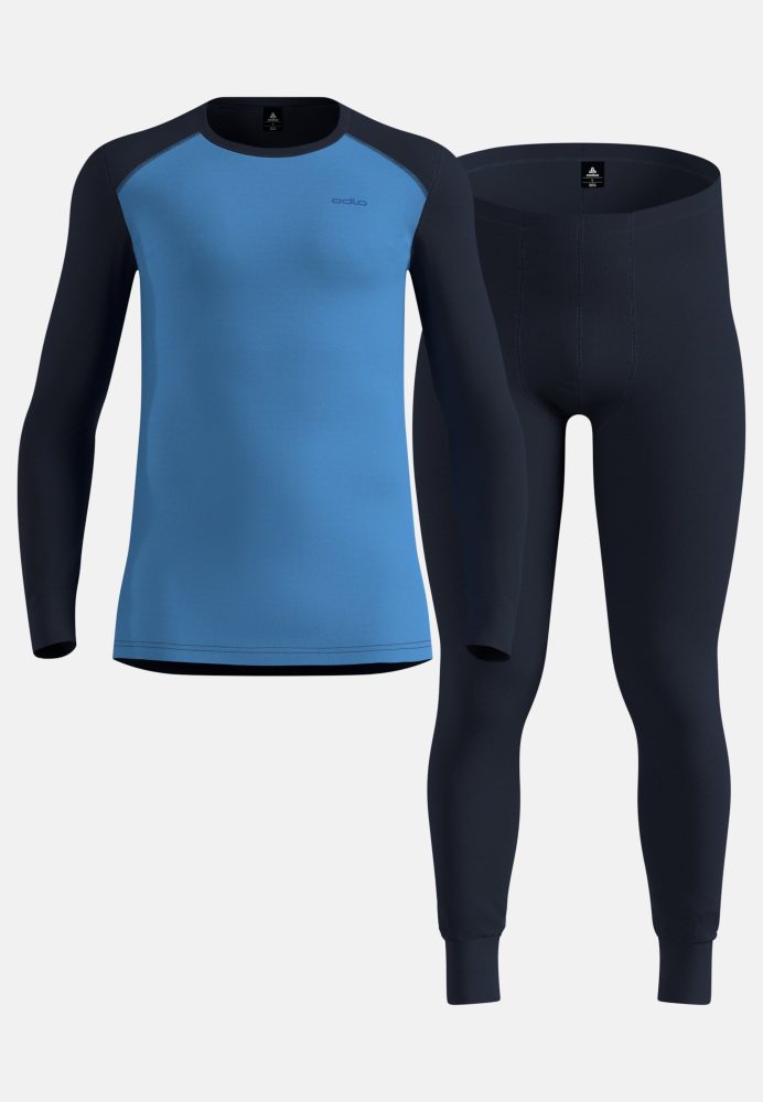 Odlo Active Warm Special Set Base Layer Set für Herren - Wandern, Ski & Snow - marineblau, XL