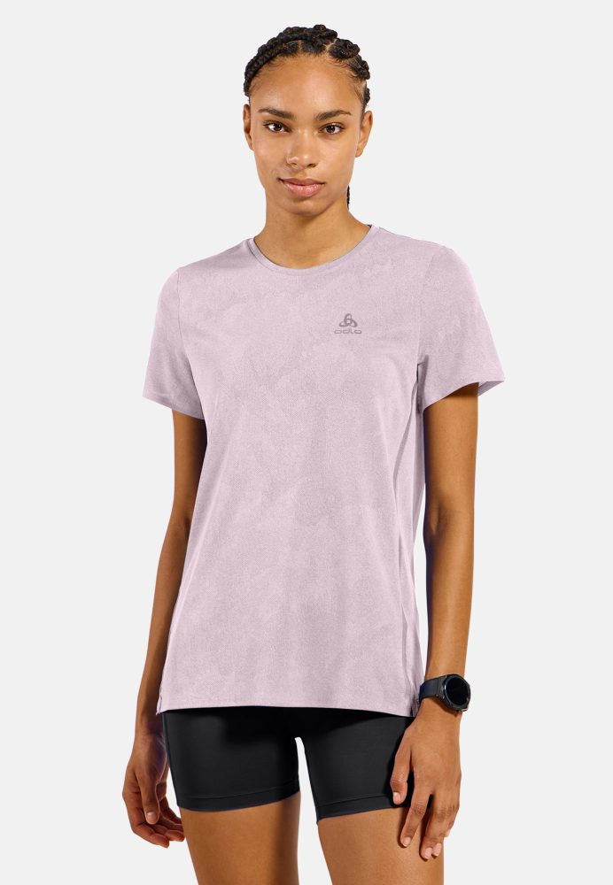 Odlo Zeroweight Engineered Chill-Tec Lauf-T-Shirt für Damen - Training, Running - pink, XS