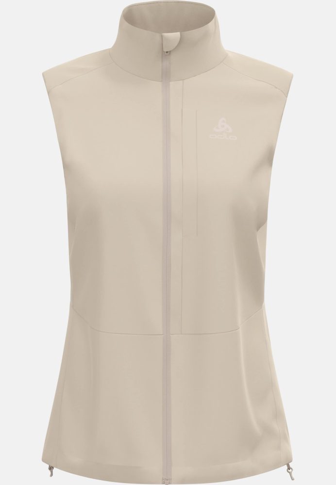Odlo Zeroweight Warm Laufweste für Damen - Running - beige, S