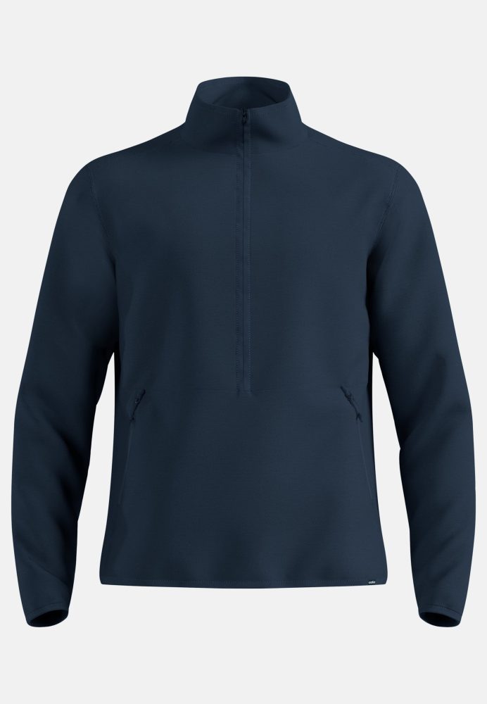 Odlo Wool Mid Layer Half-Zip für Kinder - Wandern, Ski & Snow - marineblau, M/L