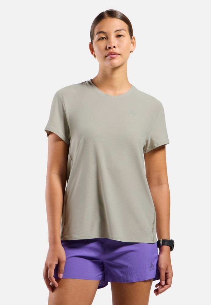 Odlo Zeroweight Chill-Tec Lauf-T-Shirt für Damen - Training, Running - beige, S