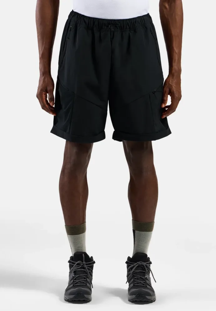 Odlo Essential Cargo Baggy Shorts für Herren - Wandern, Casual Comfort - schwarz, XL