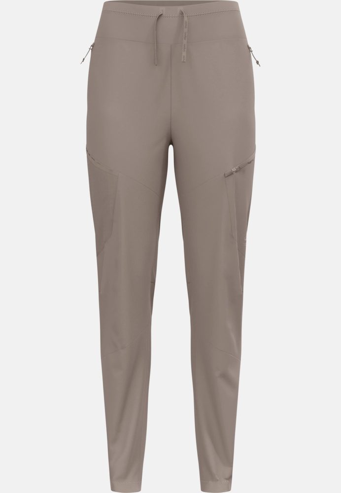 Odlo Zeroweight Windproof X Warm Langlaufhose für Damen - Skilanglauf - beige, S