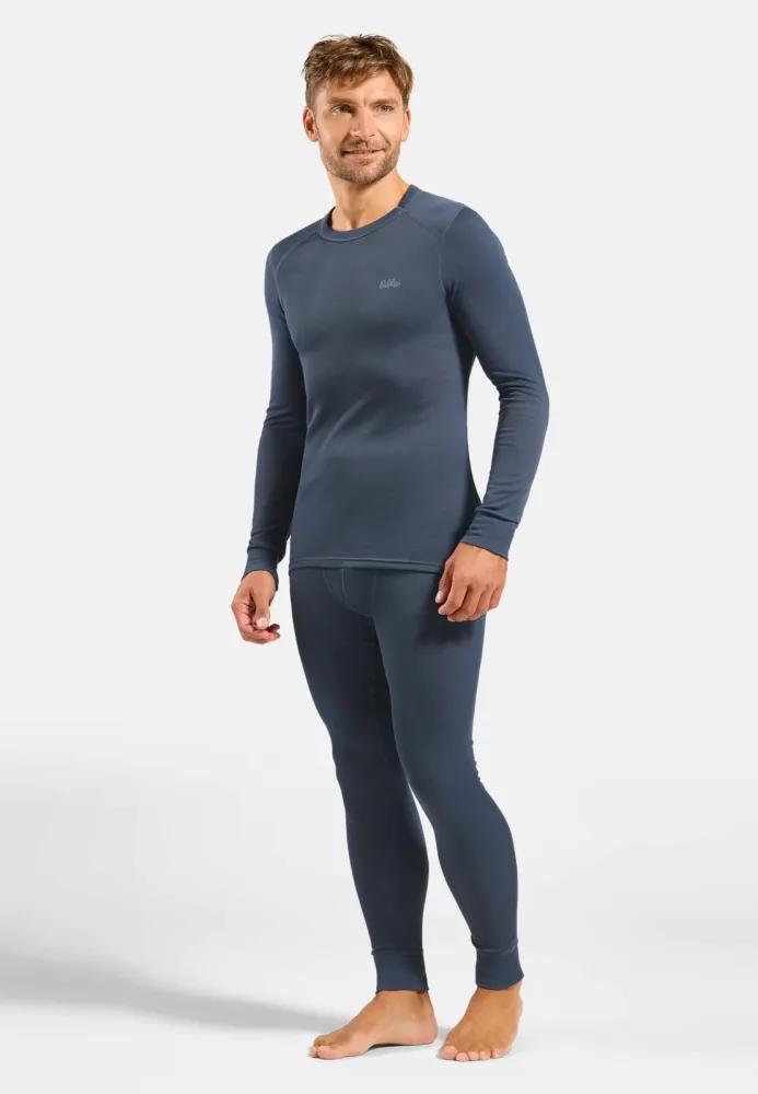 Odlo Active Warm Uni Heritage Base Layer Set für Herren - Wandern, Ski & Snow - blau, S
