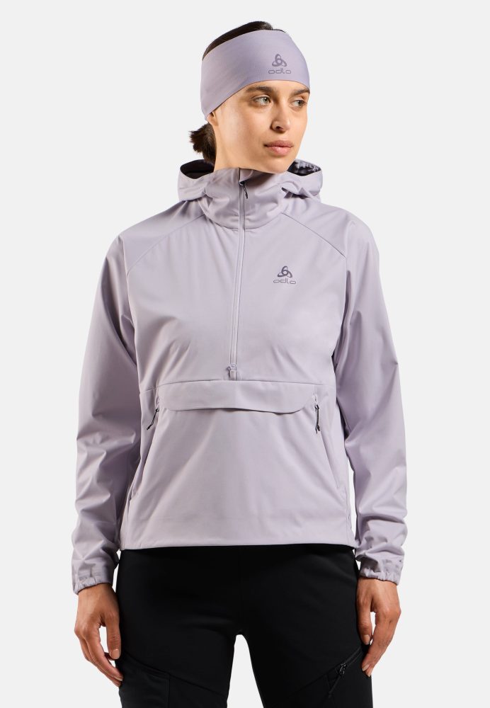 Odlo Zeroweight Pro Windproof Anorak Langlaufjacke für Damen - Skilanglauf - lila, S