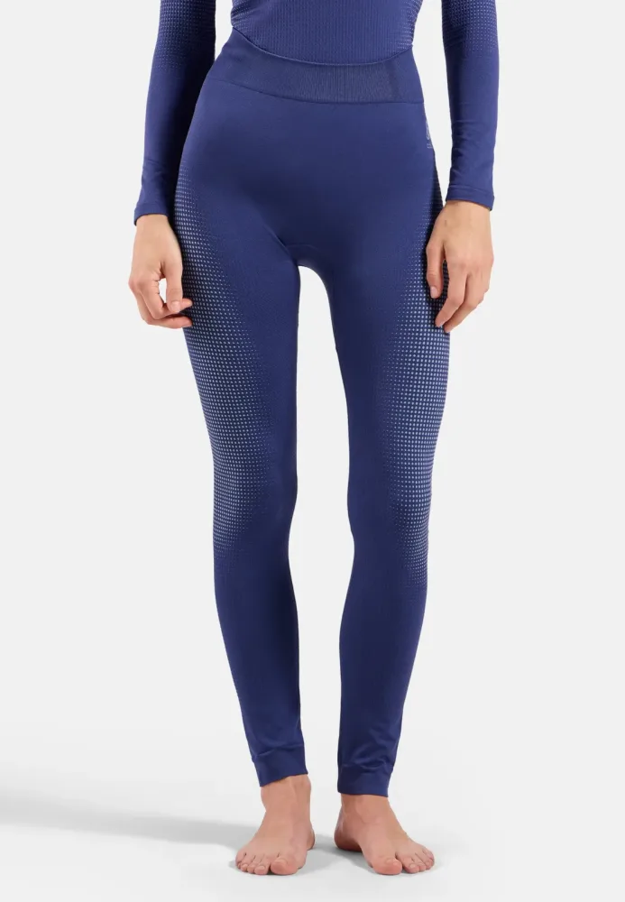 Odlo Performance Warm Base Layer Tights für Damen - Skilanglauf, Ski & Snow - lila, S