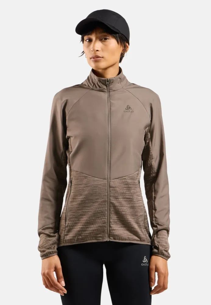 Odlo Essential Insulator Hybrid Laufjacke für Damen - Running - beige, S