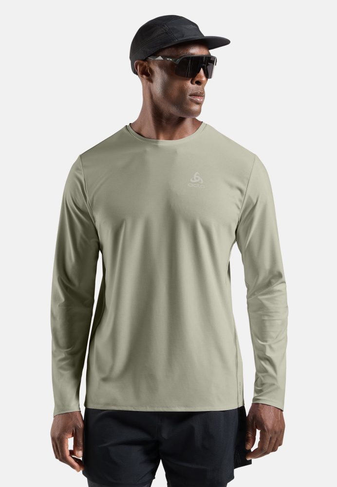 Odlo Zeroweight Chill-Tec Langarm-Laufshirt für Herren - Training, Running - grün, XL