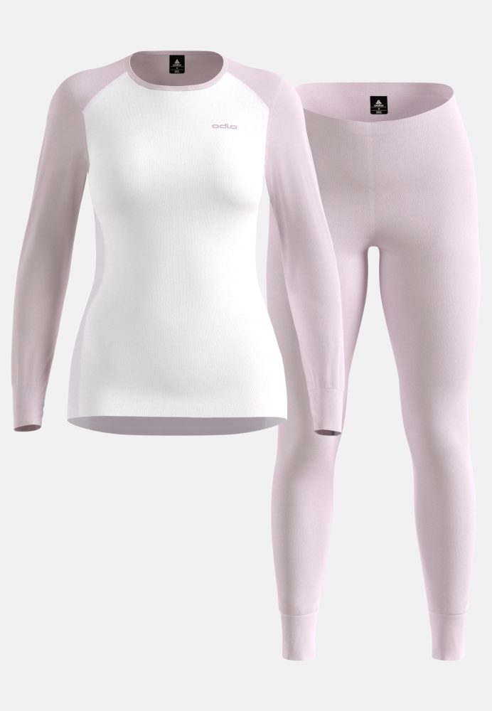 Odlo Active Warm Special Set Base Layer Set für Damen - Wandern, Ski & Snow - lila, XL