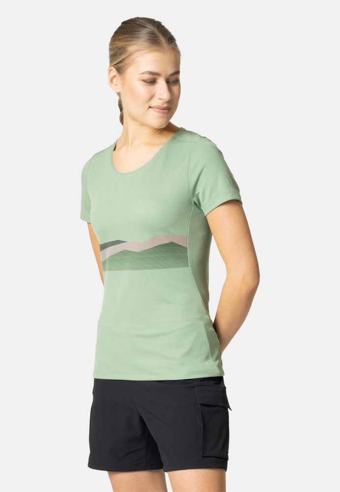 Odlo F-Dry Ridgeline T-Shirt für Damen - Wandern - grün, XS