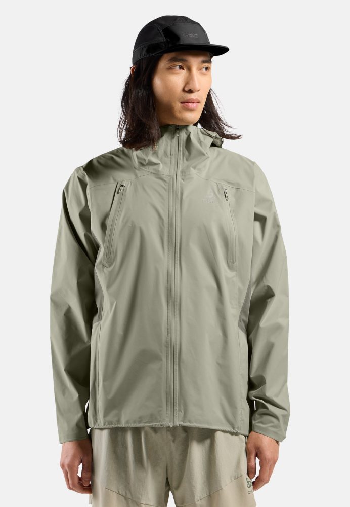 Odlo X-Alp Waterproof Pro Laufjacke für Herren - Trail Running, Wandern - grün, XXL