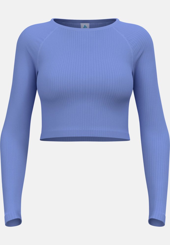 Odlo Active 365 Seamless Langarm-Laufshirt für Damen - Training, Running - lila, XS
