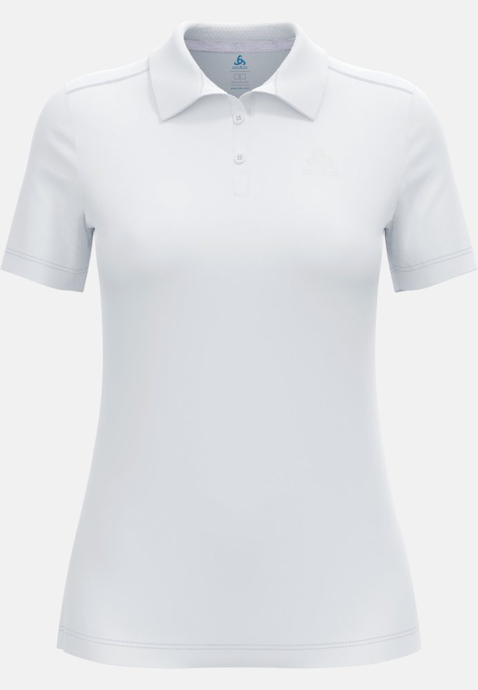 Odlo F-Dry Poloshirt für Damen - Wandern, Casual Comfort - weiss, XL