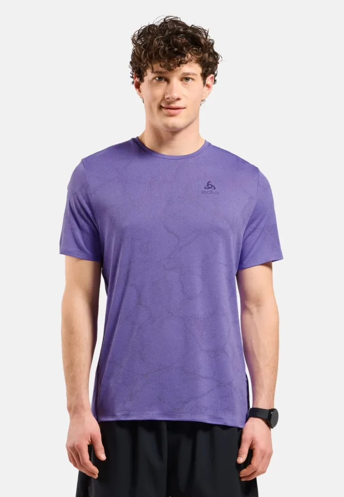 Odlo Zeroweight Engineered Chill-Tec Lauf-T-Shirt für Herren - Training, Running - lila, XL