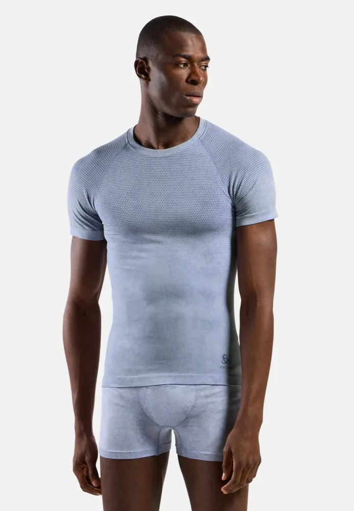 Odlo Performance Light - Tie Dye Base Layer T-Shirt für Herren - Training, Radsport - blau, L