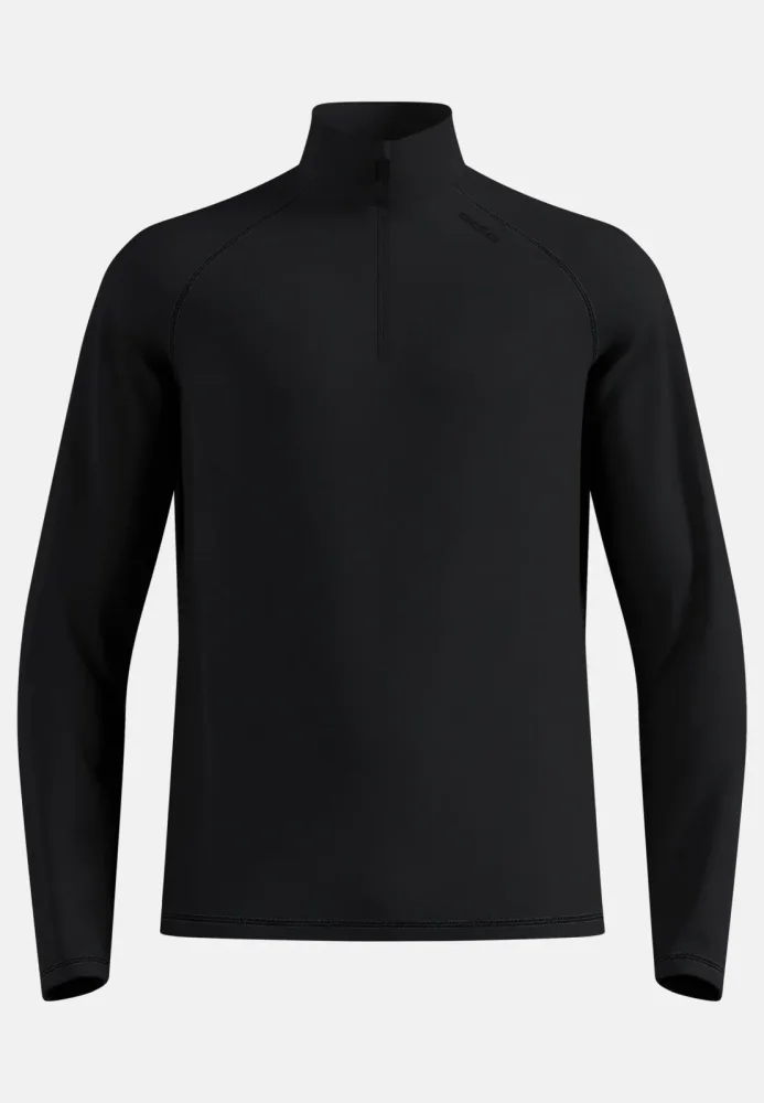 Odlo Essential Warm Mid Layer Half-Zip für Herren - Wandern, Ski & Snow - schwarz, L