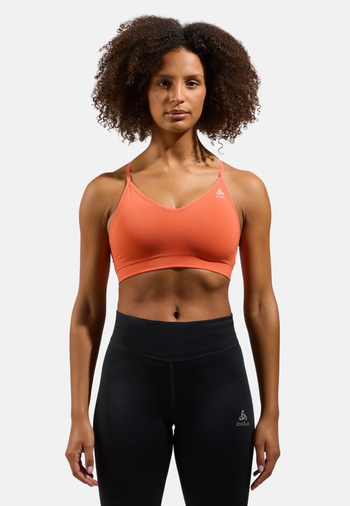 Odlo Seamless Soft Sport BH für Damen - Wandern, Training - rot, XS