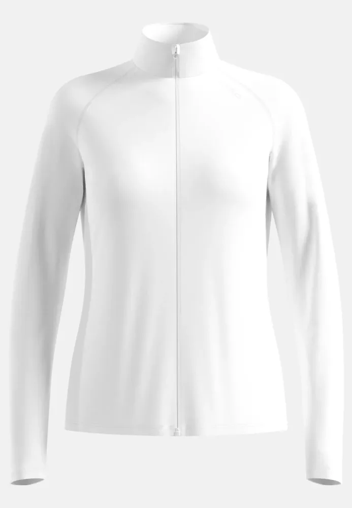 Odlo Essential Warm Mid Layer Full-Zip für Damen - Wandern, Ski & Snow - weiss, XL
