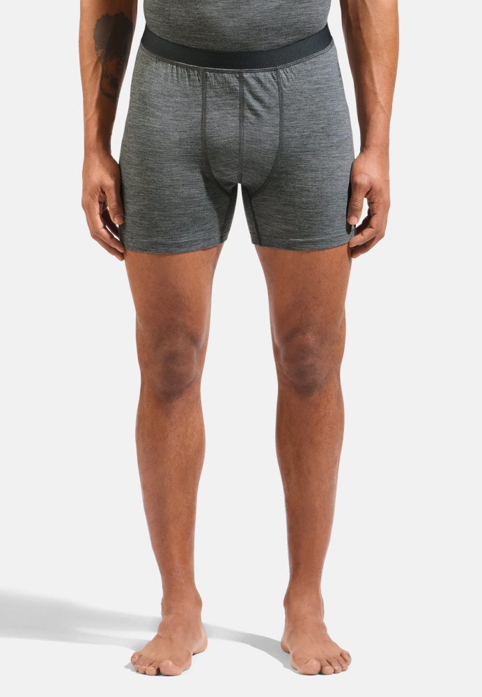 Odlo Merino 160 Boxershorts für Herren - Wandern, Ski & Snow - grau, M