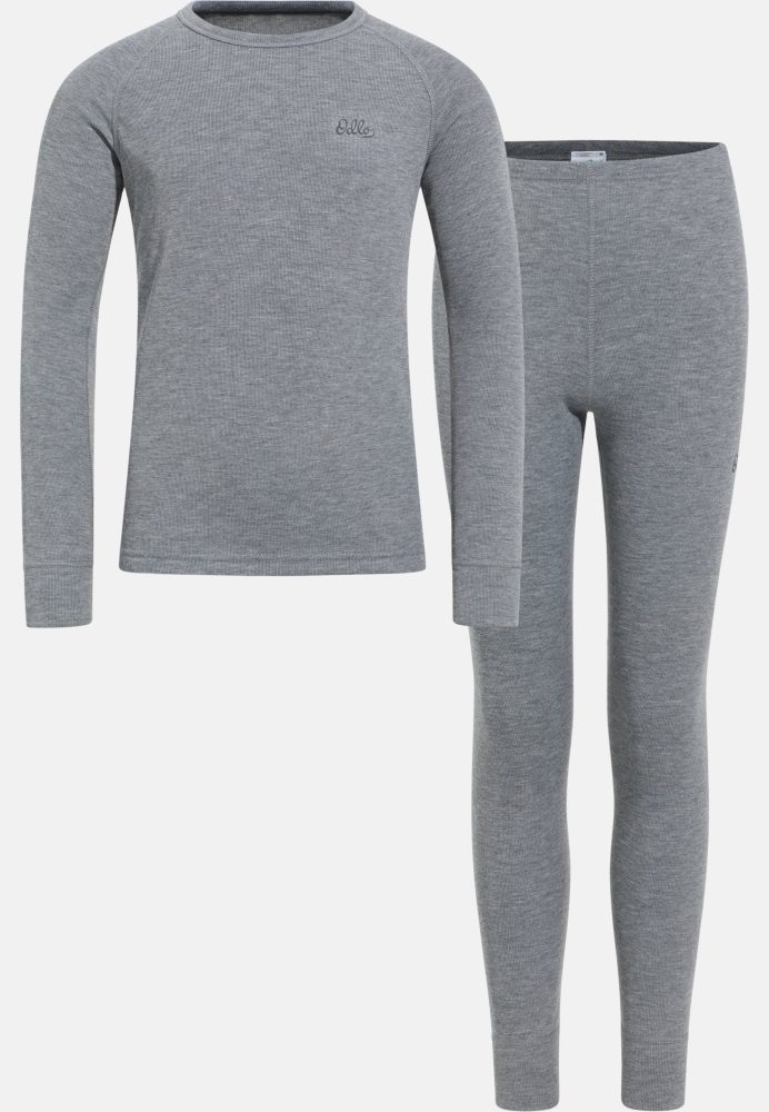 Odlo Active Warm Heritage Base Layer Set für Kinder - Wandern, Ski & Snow - grün, 116