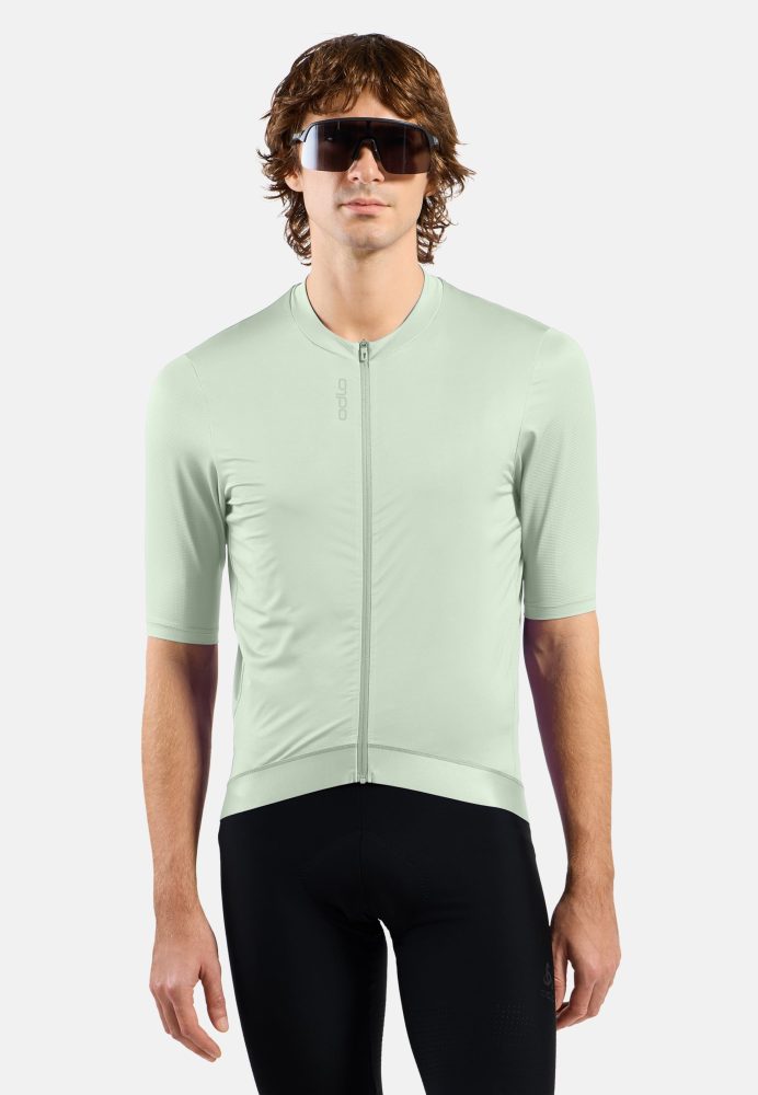 Odlo Zeroweight Pro Rad-Shirt Full-Zip für Herren - Radsport - grün, S