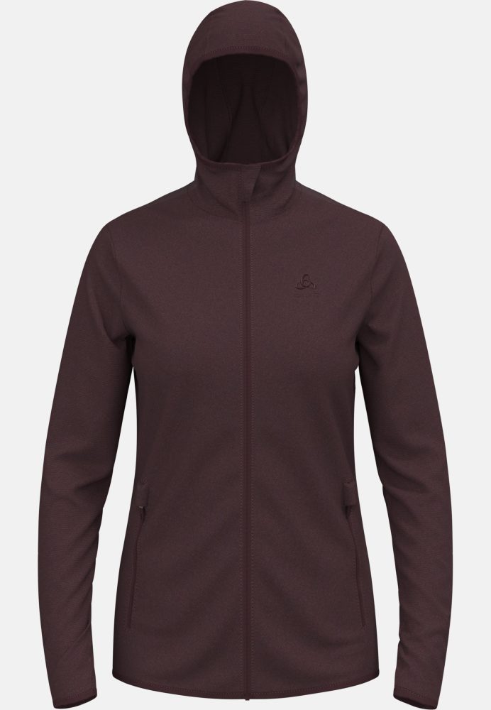 Odlo Roy Hoodie Full-Zip für Damen - Wandern - maron, S