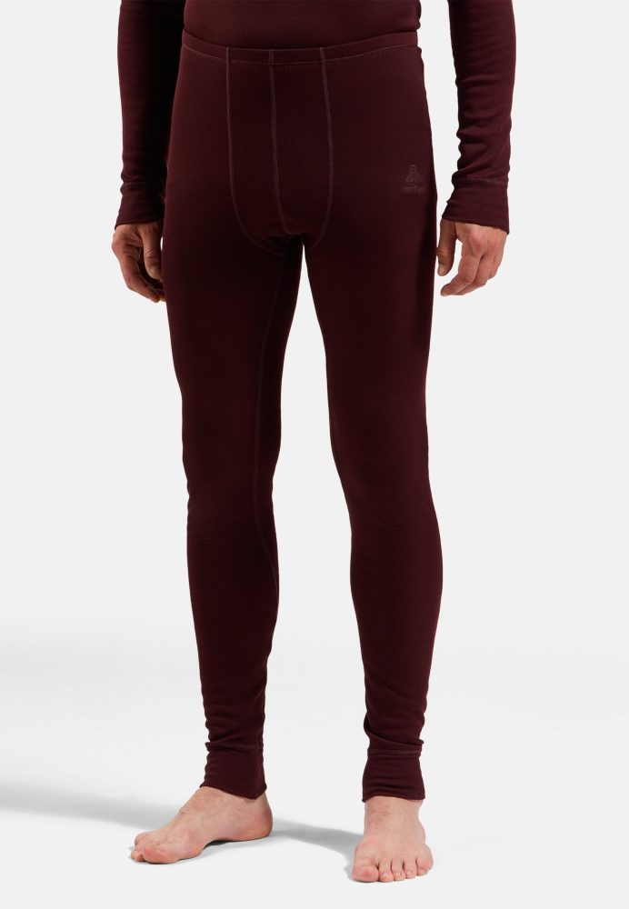 Odlo Active Warm Base Layer Tights für Herren - Wandern, Ski & Snow - maron, XXL