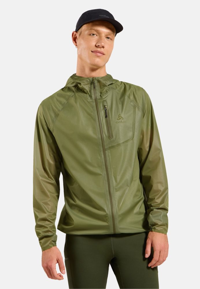 Odlo Zeroweight Dual Dry Waterproof Laufjacke für Herren - Trail Running, Running - , M