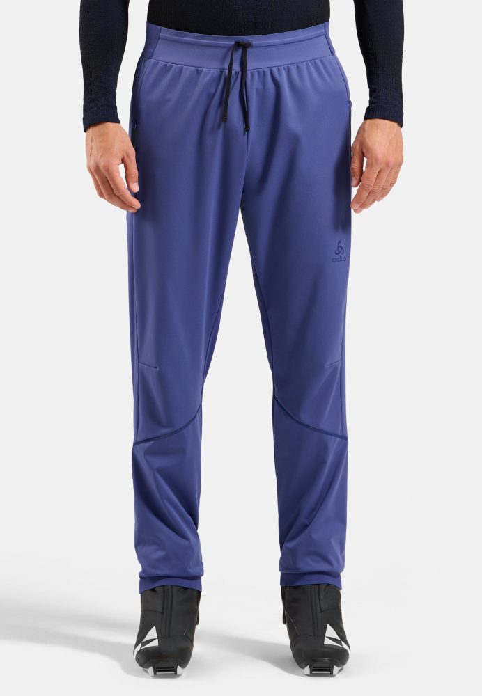 Odlo Zeroweight Elite Windproof Langlaufhose für Herren - Skilanglauf - lila, XL