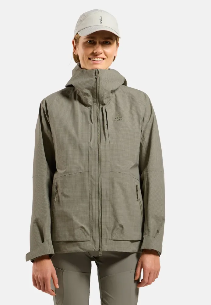Odlo Ascent 3L Waterproof Jacke für Damen - Wandern, Ski & Snow - grün, XL