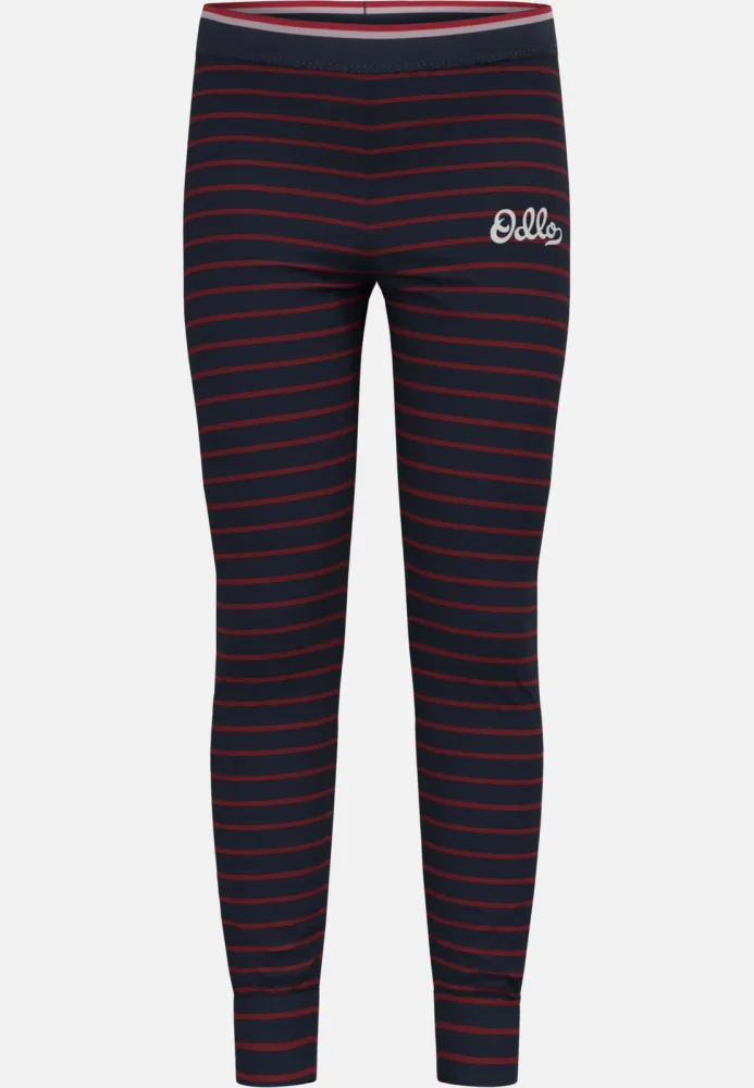 Odlo Active Warm Originals Stripes Base Layer Tights für Kinder - Wandern, Ski & Snow - blau, 104