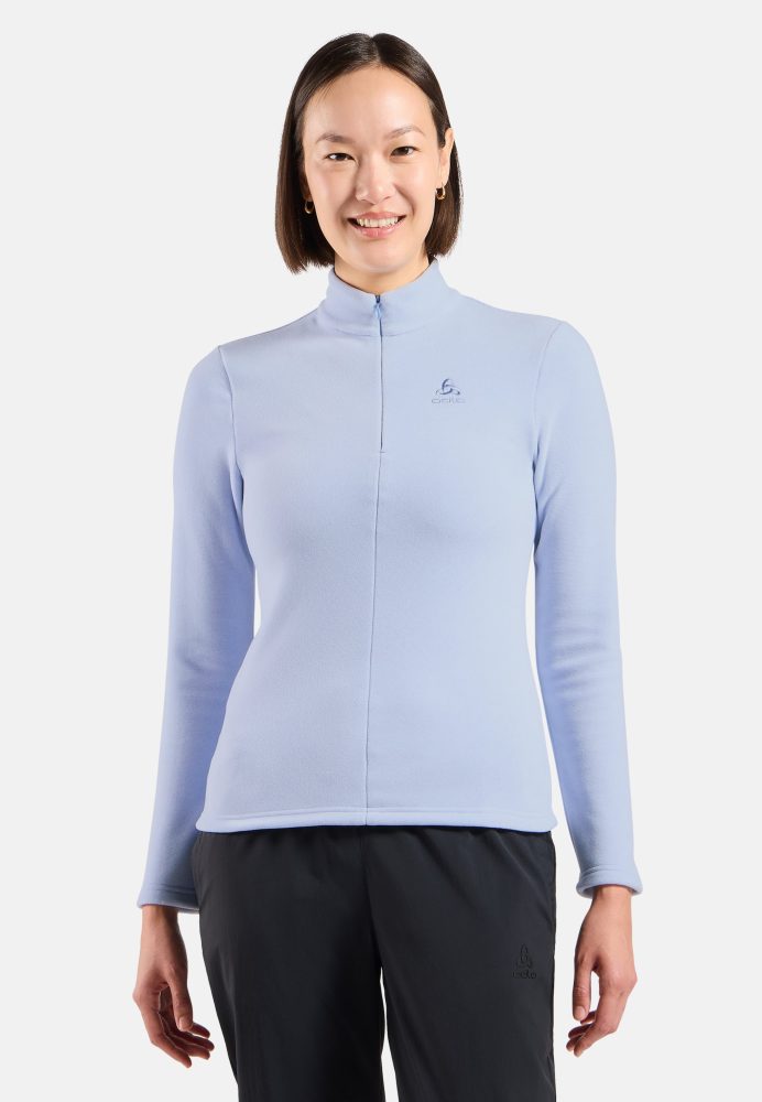 Odlo Roy Mid Layer Half-Zip für Damen - Wandern, Ski & Snow - blau, L