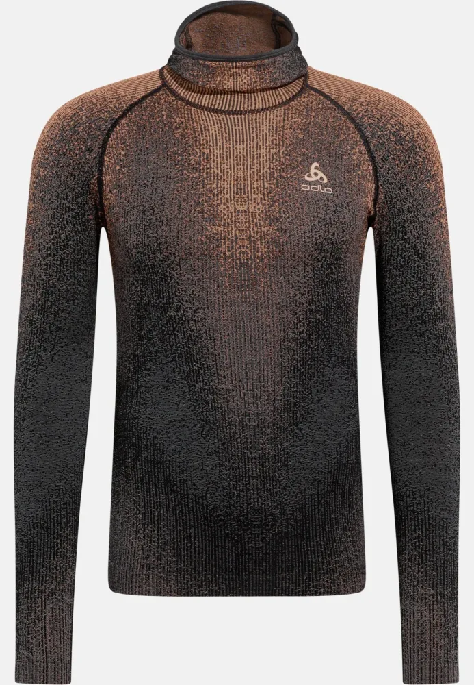 Odlo Blackcomb Base Layer mit Gesichtsmaske für Herren - Skilanglauf, Ski & Snow - maron, S