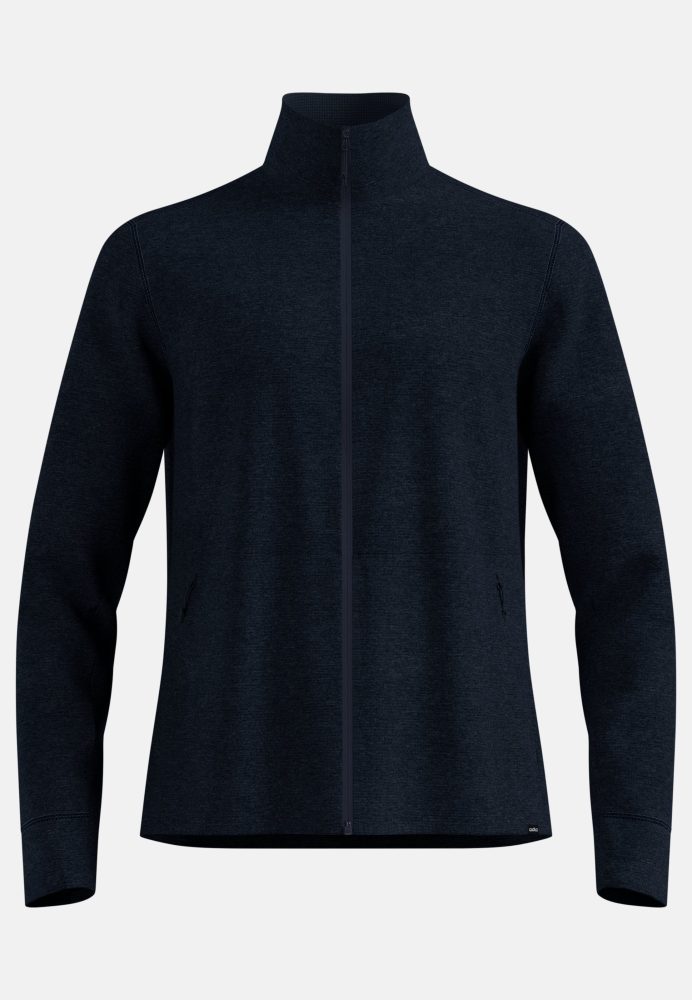 Odlo Grid Fleece Mid Layer Full-Zip für Herren - Wandern - marineblau, XXL