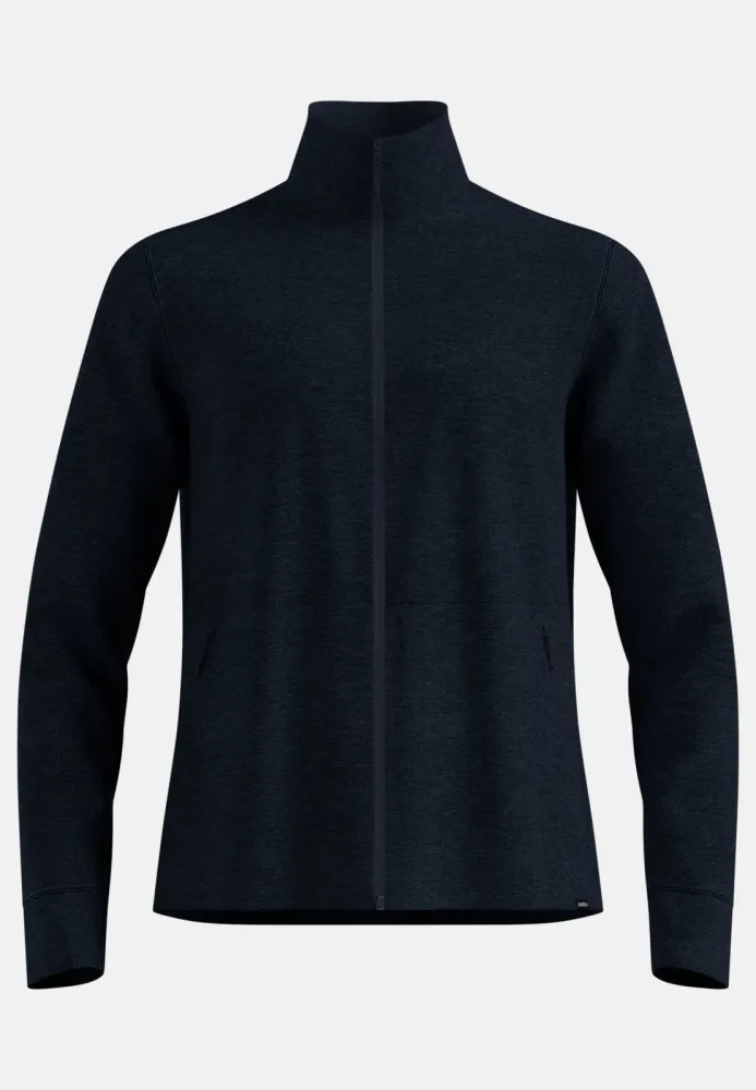 Odlo Grid Fleece Mid Layer Full-Zip für Herren - Wandern - marineblau, XXL