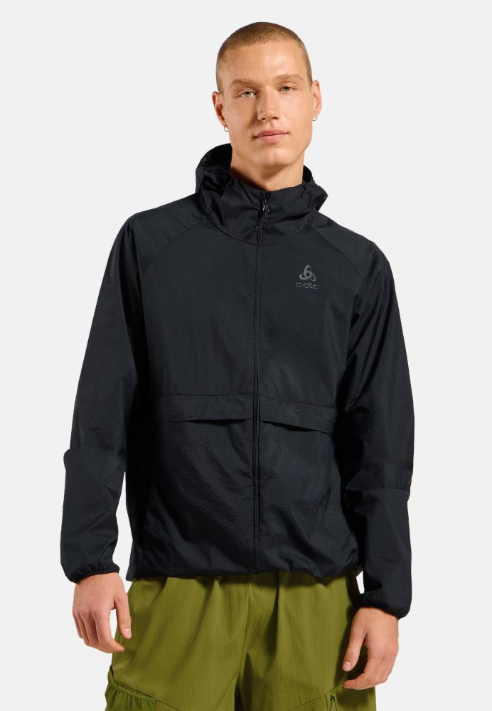 Odlo Essential Windbreaker Jacke für Herren - Wandern - schwarz, XXL
