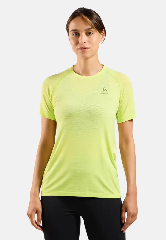 Odlo Essential Seamless Lauf-T-Shirt für Damen - Training, Running - grün, XL