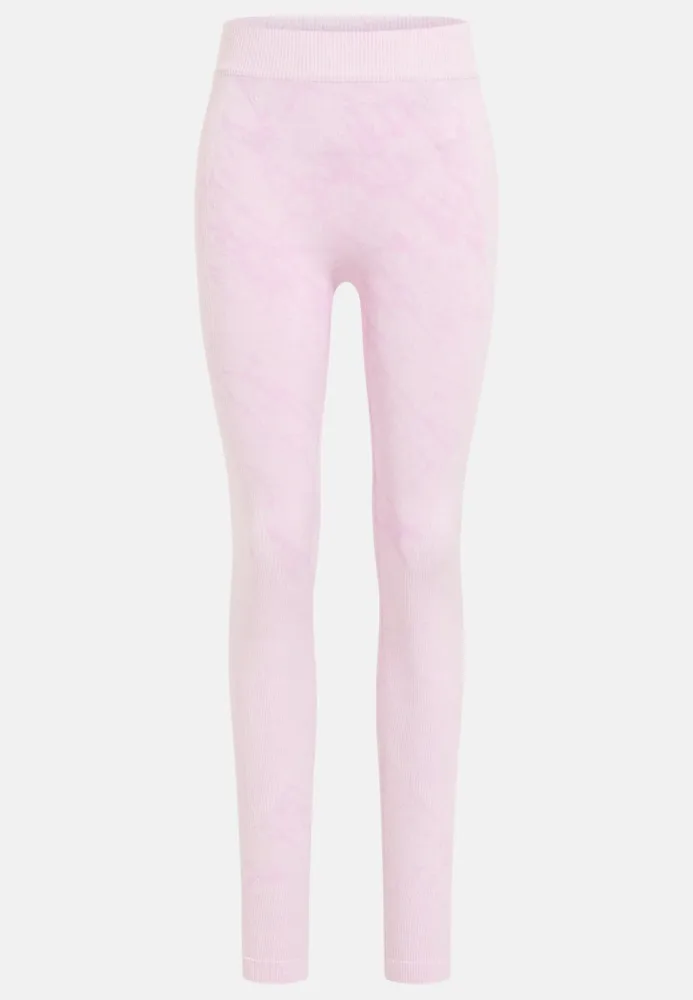 Odlo Performance Warm Blackcomb Base Layer Tights für Damen - Skilanglauf, Ski & Snow - pink, L