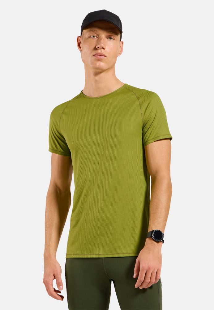 Odlo Active Light Base Layer T-Shirt für Herren - Wandern, Training - grün, M