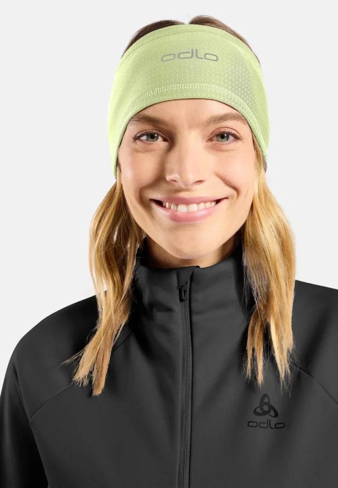 Odlo Polyknit Warm Reflective Stirnband - Skilanglauf - grün, OneSize